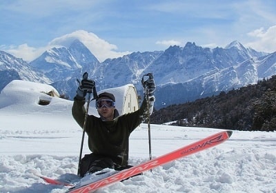 skiing tour